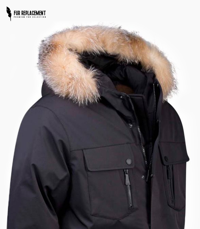 Custom Coyote Fur Trim Hood Replacement Collar