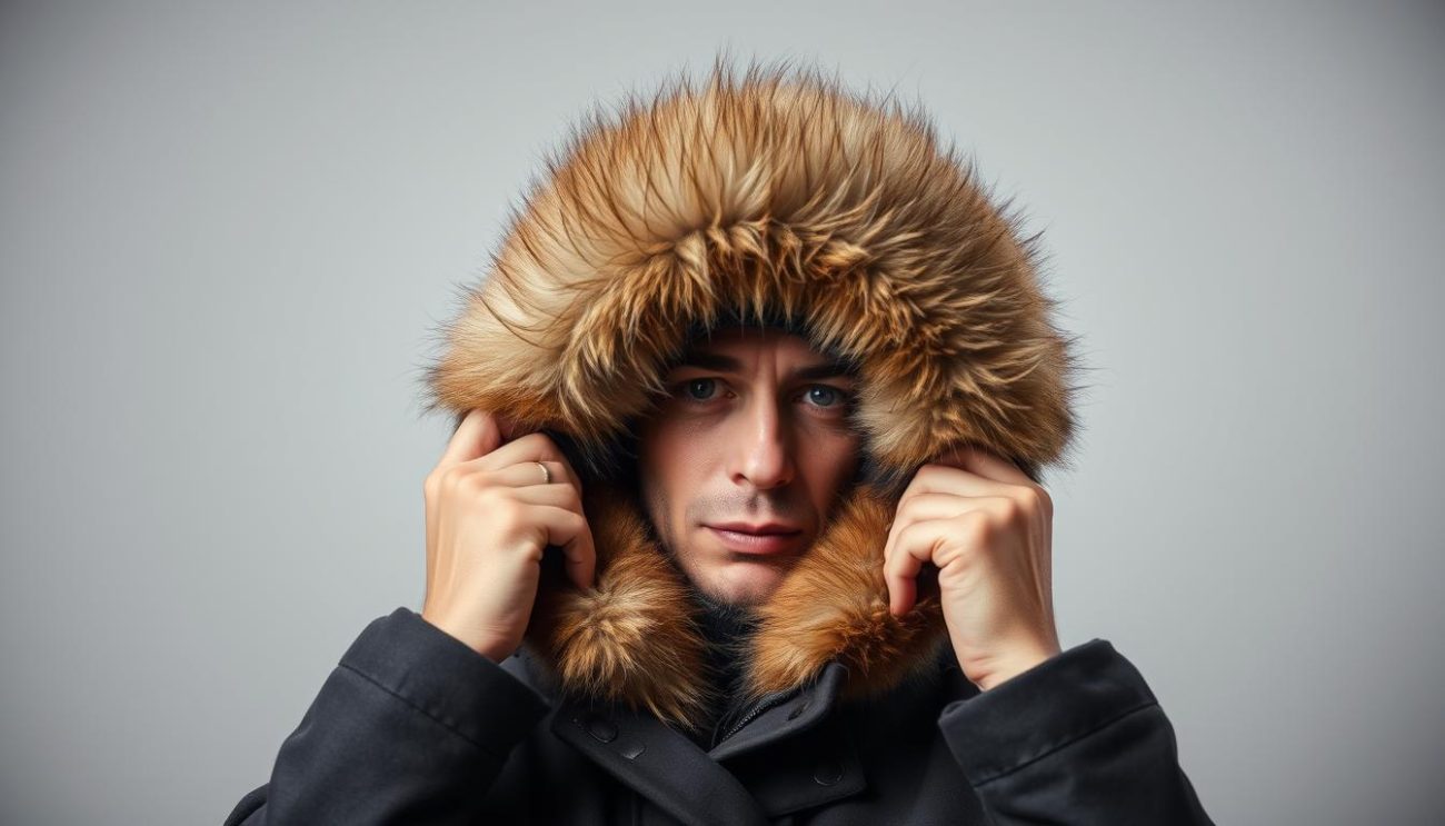 fur-lined hoods