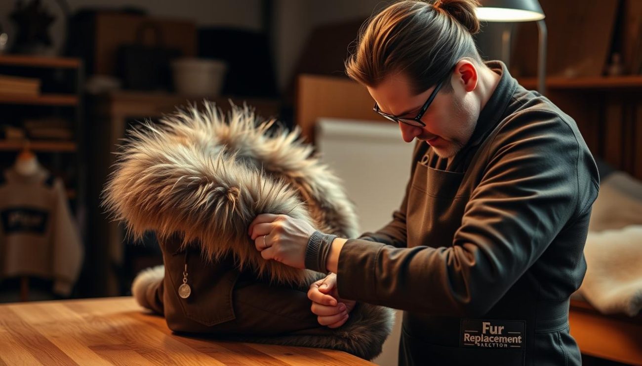 trimming garments