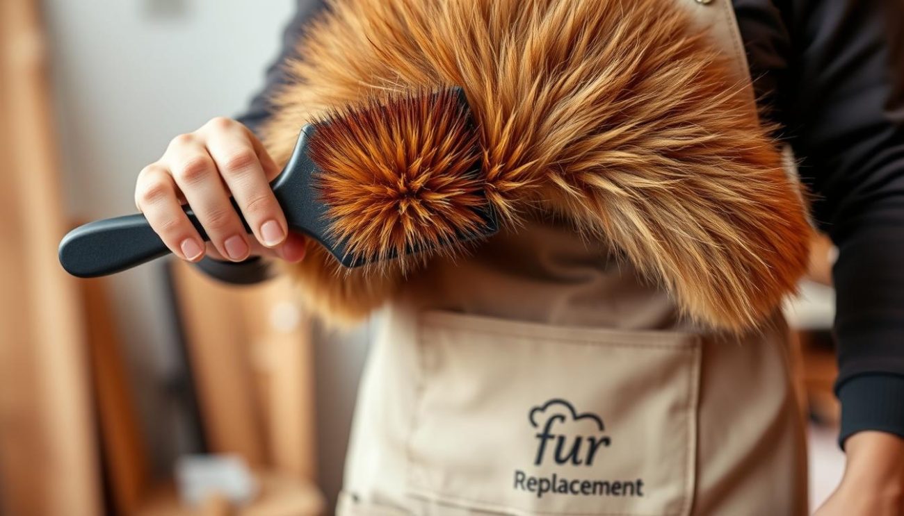 faux fur brush